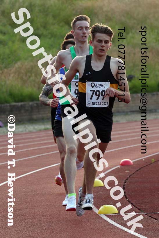 1500 metres, 2021 North East Grand Prix 5, Monkton, Wednesday, July 21st. Photo: David T. Hewitson/Sports for All Pics